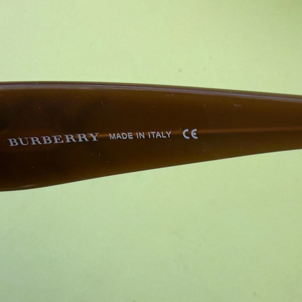 Vintage Burberry Tan/Brown Sunglasses with Rhinestone Detail